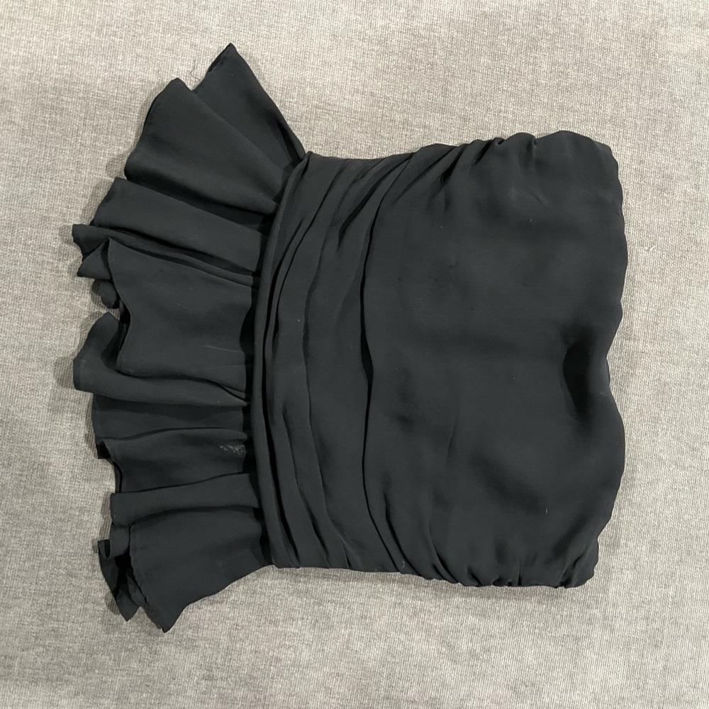 Parker black peplum top